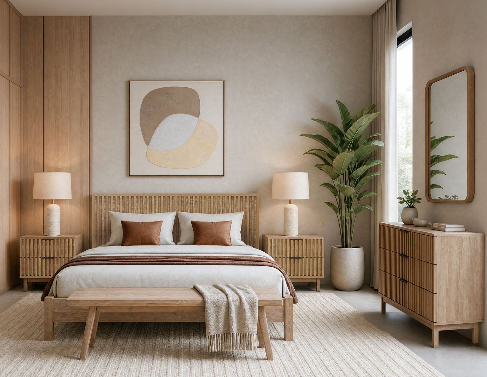 RIONA japandi style 3-drawer dresser undefined