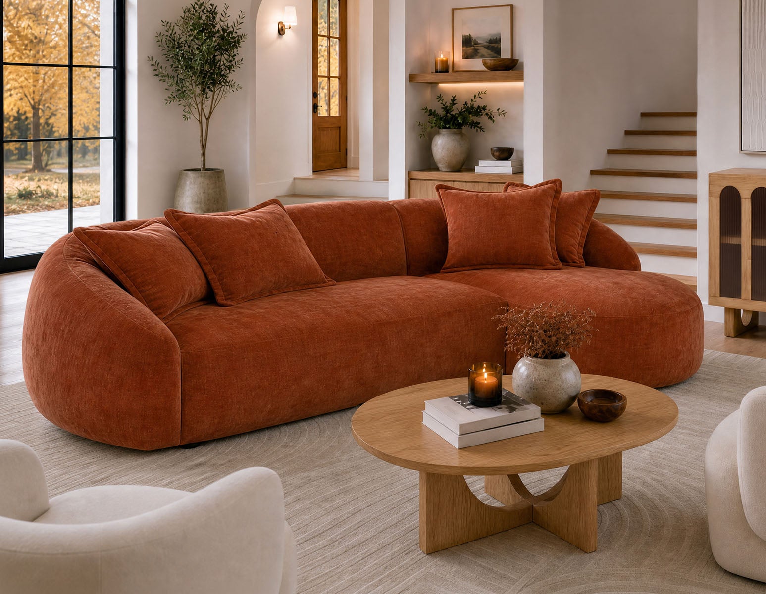DOYER modern right-facing sectional sofa undefined