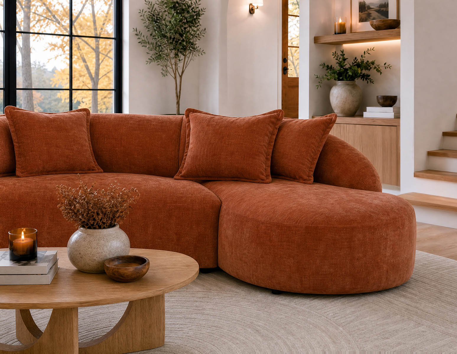DOYER modern right-facing sectional sofa undefined