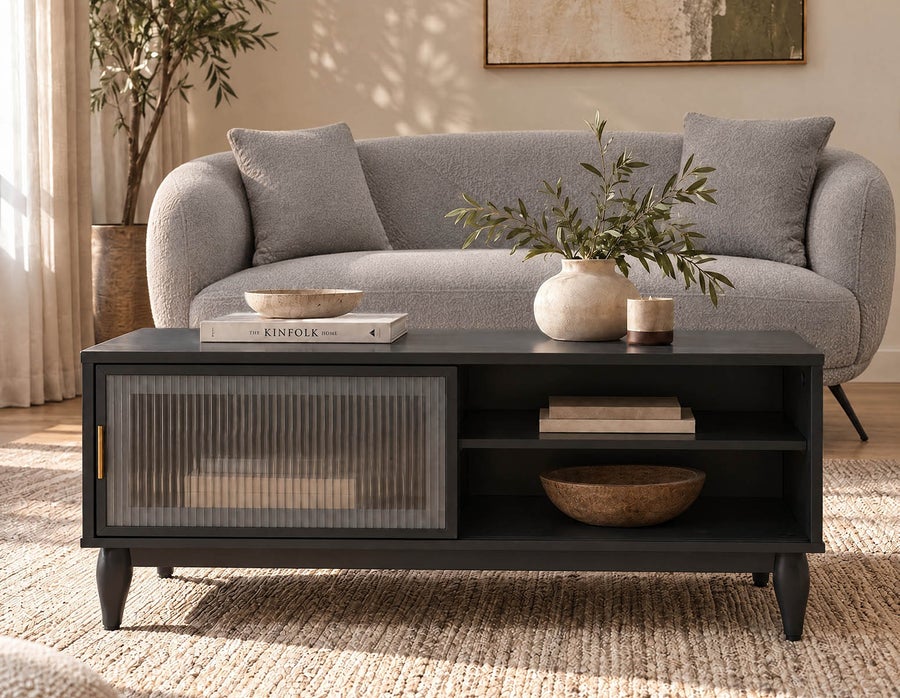 ALLESSIO modern contemporary coffee table with storage undefined