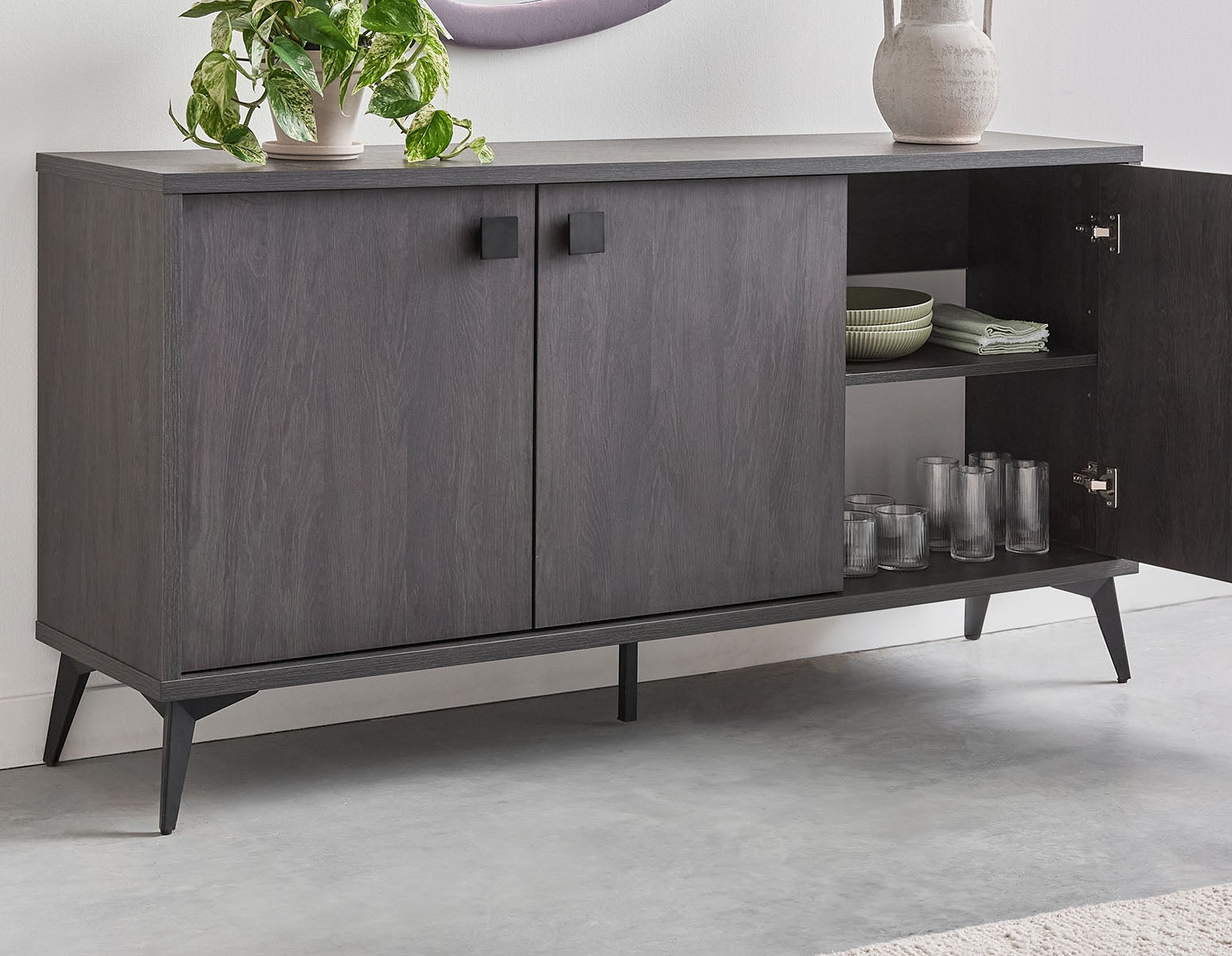 KIERA mid-century modern sideboard undefined
