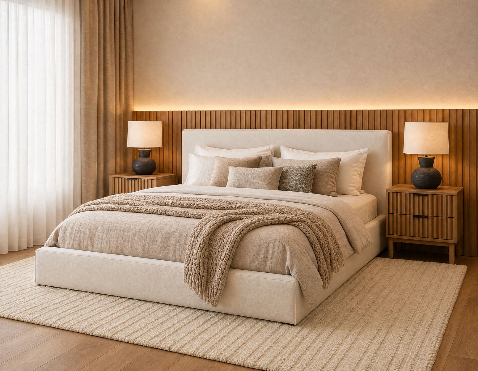 SORGUE upholstered queen size bed with storage undefined
