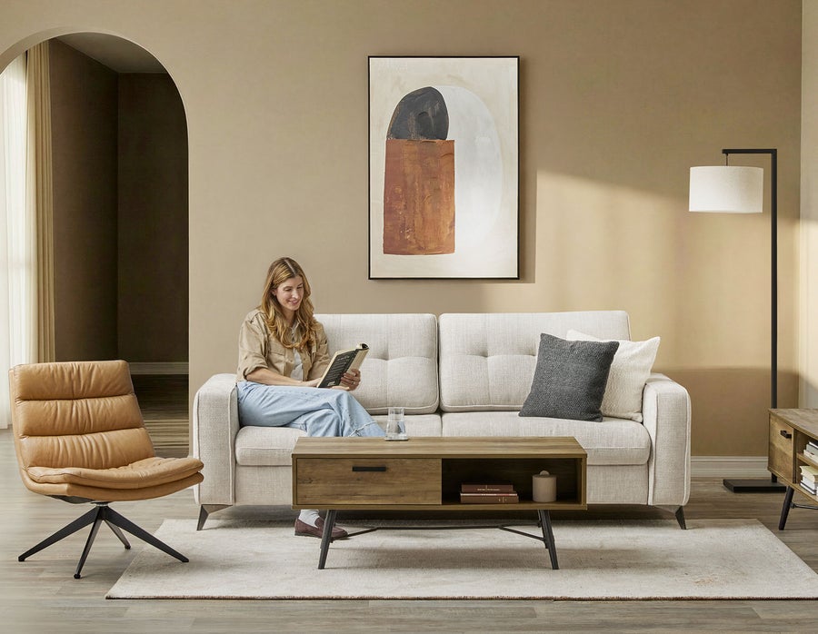 BRAD mid-century modern sofa-bed undefined