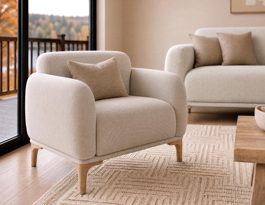 BRUX mid-century modern armchair undefined