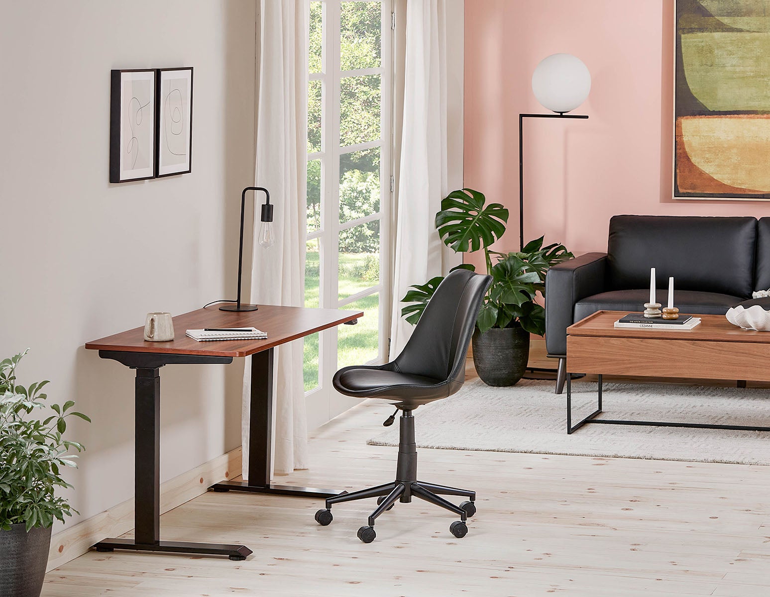 LEVER 2-stage single motor electric desk 120 cm (top included) undefined