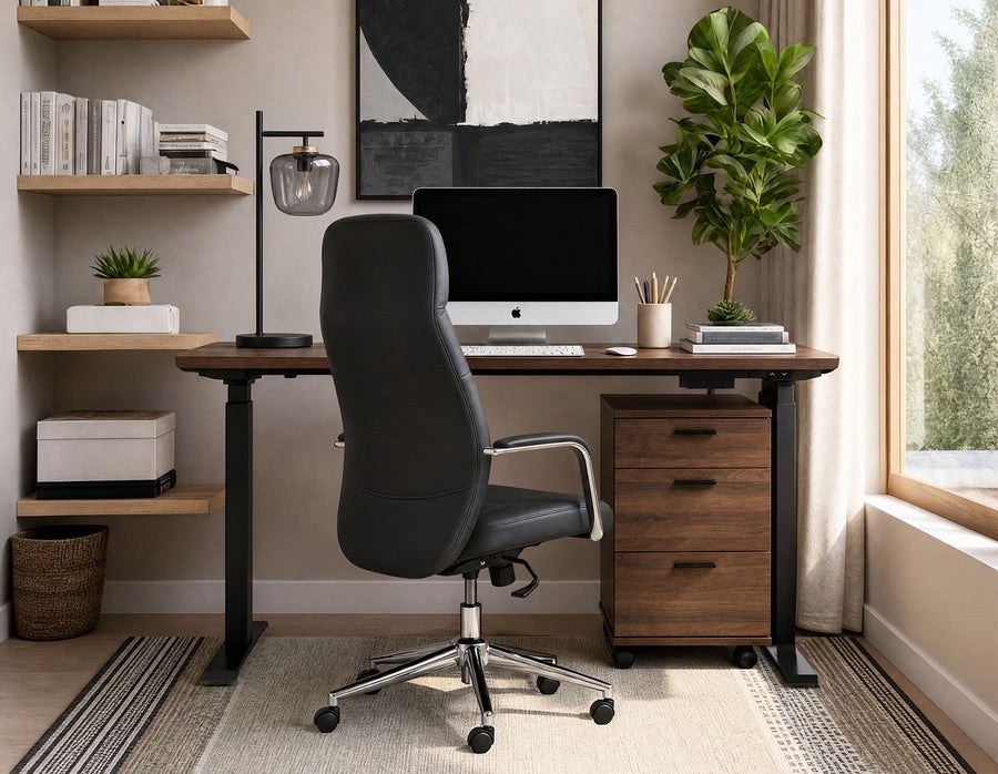 LEVER 2-stage single motor electric desk 120 cm (top included) undefined