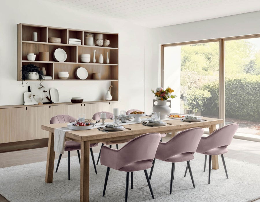 THESSALIA grande table de salle à manger en bois de manguier massif vieilli 240 cm undefined