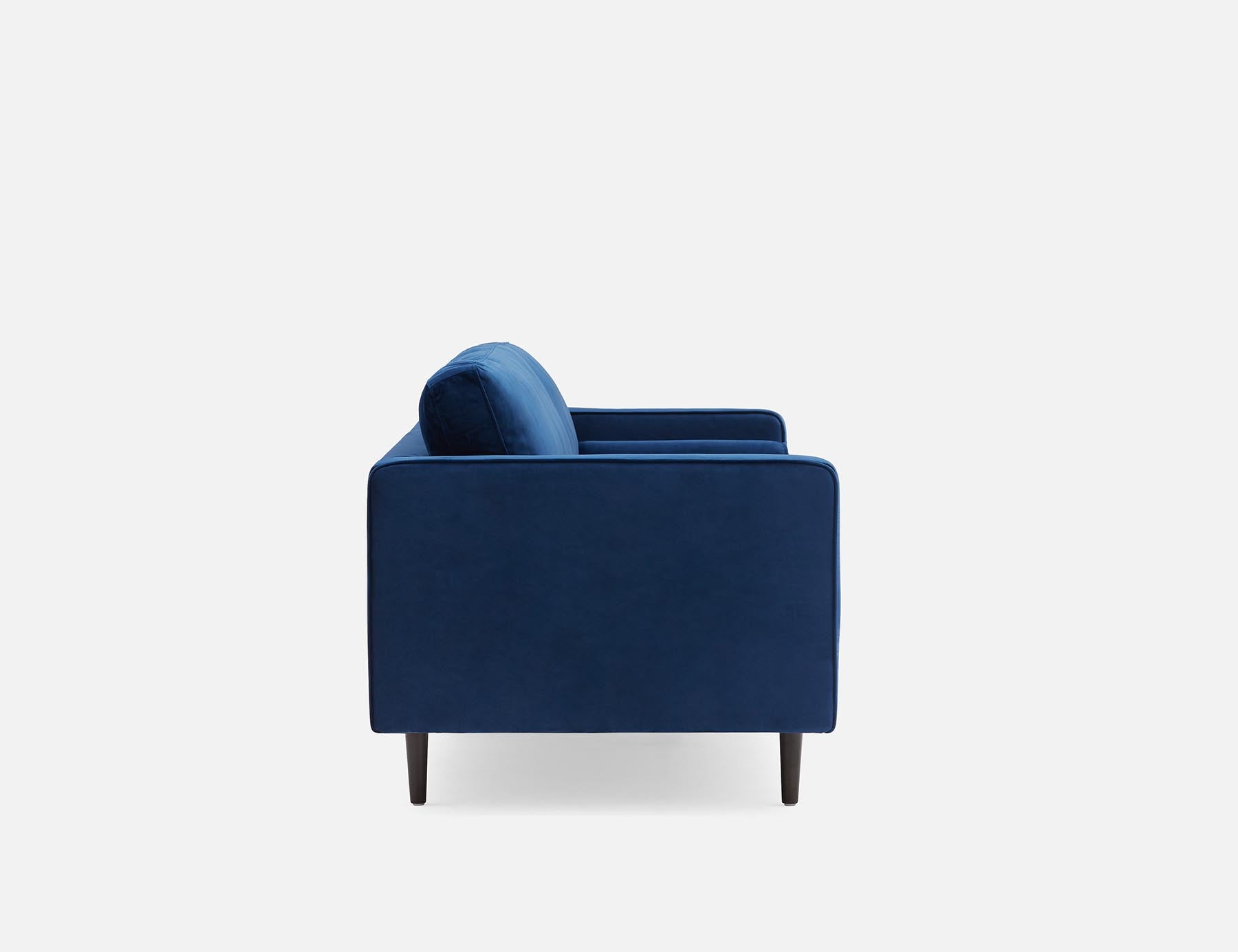 KINSEY velvet 3-seater sofa undefined