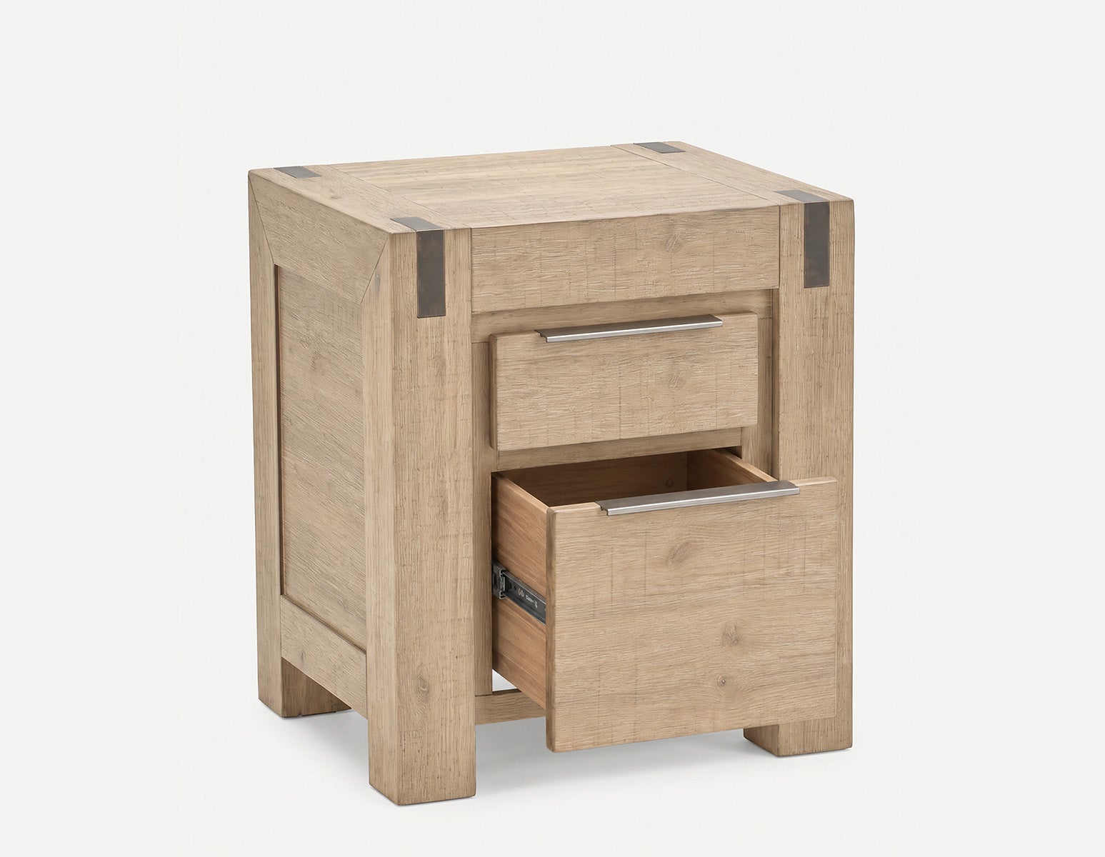 BREMEN modern farmhouse acacia wood nightstand undefined