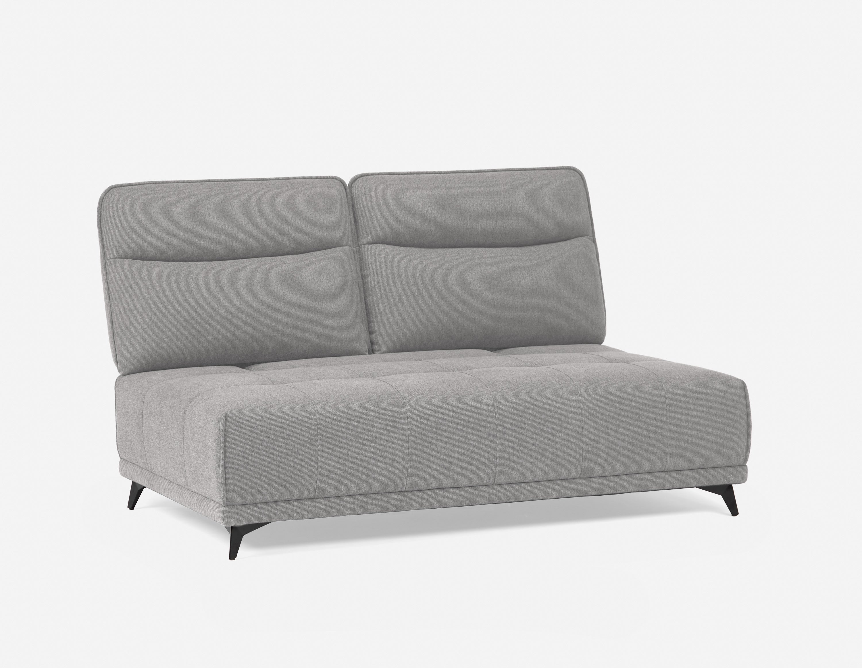 SIMON modern contemporary armless loveseat with adjustable backrest undefined
