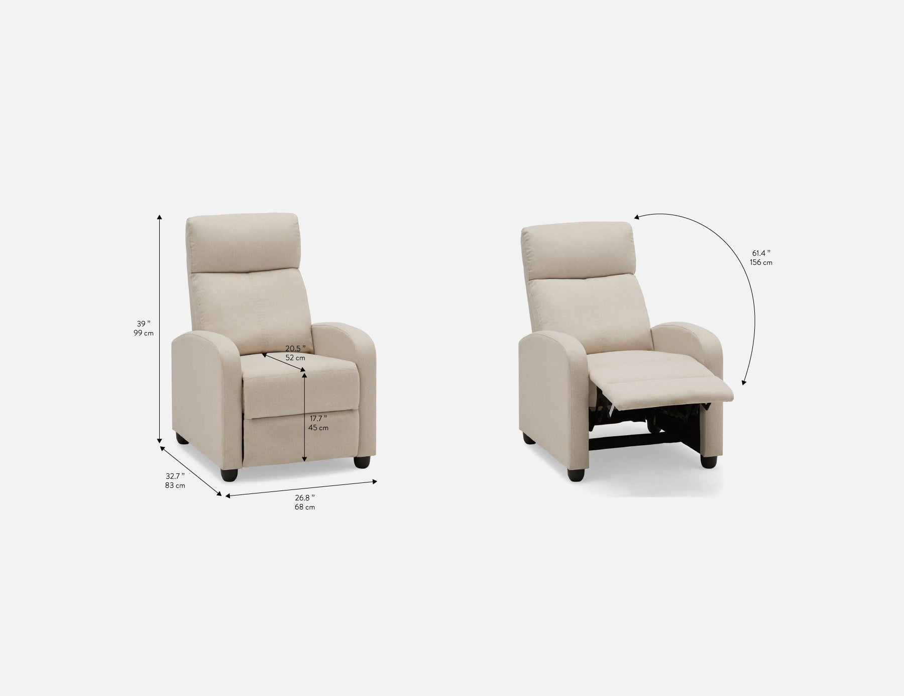 BIXX fauteuil inclinable contemporain undefined
