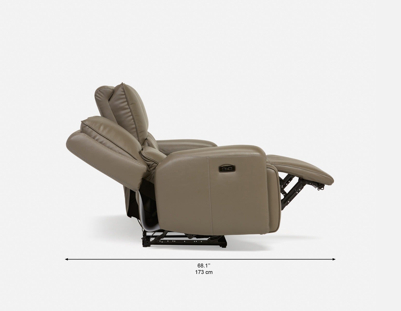 FAOUZI canapé inclinable en cuir contemporain undefined