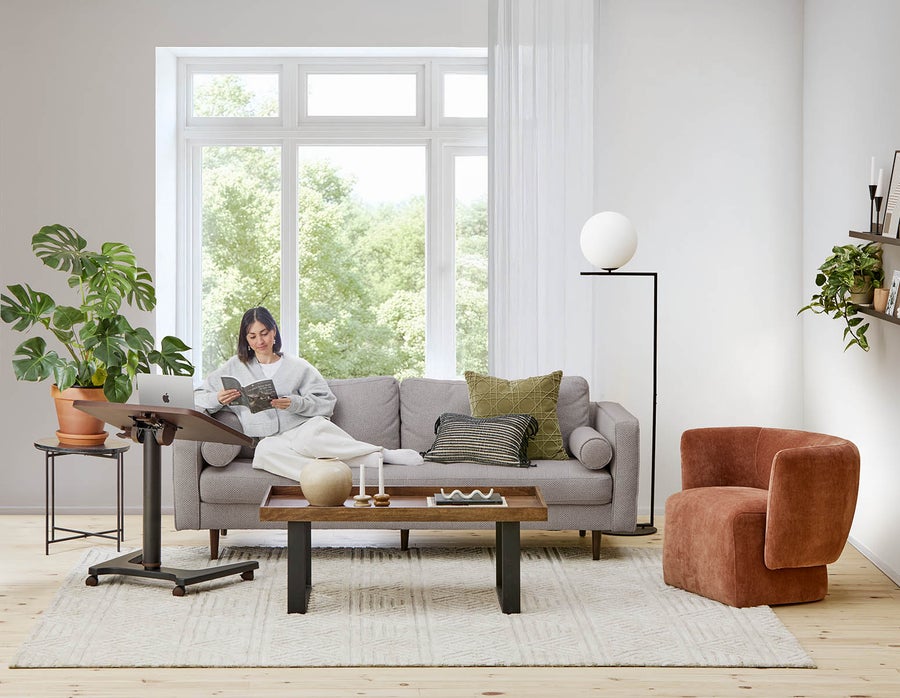 KINSEY mid-century modern 3-seater sofa undefined
