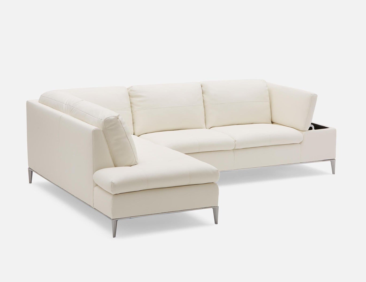 ANDREW modern left-facing sectional sofa with storage undefined