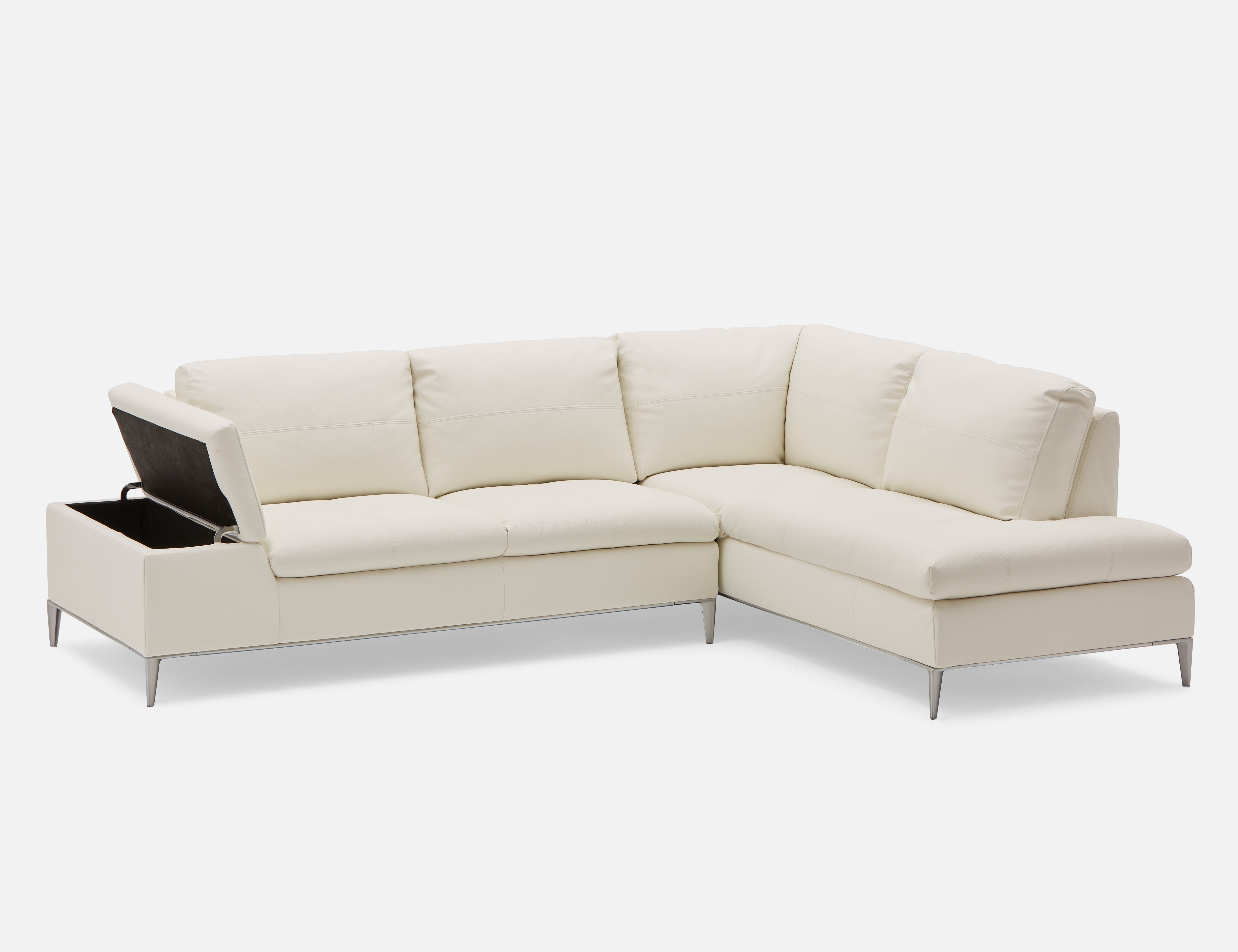 ANDREW modern right-facing sectional sofa with storage undefined