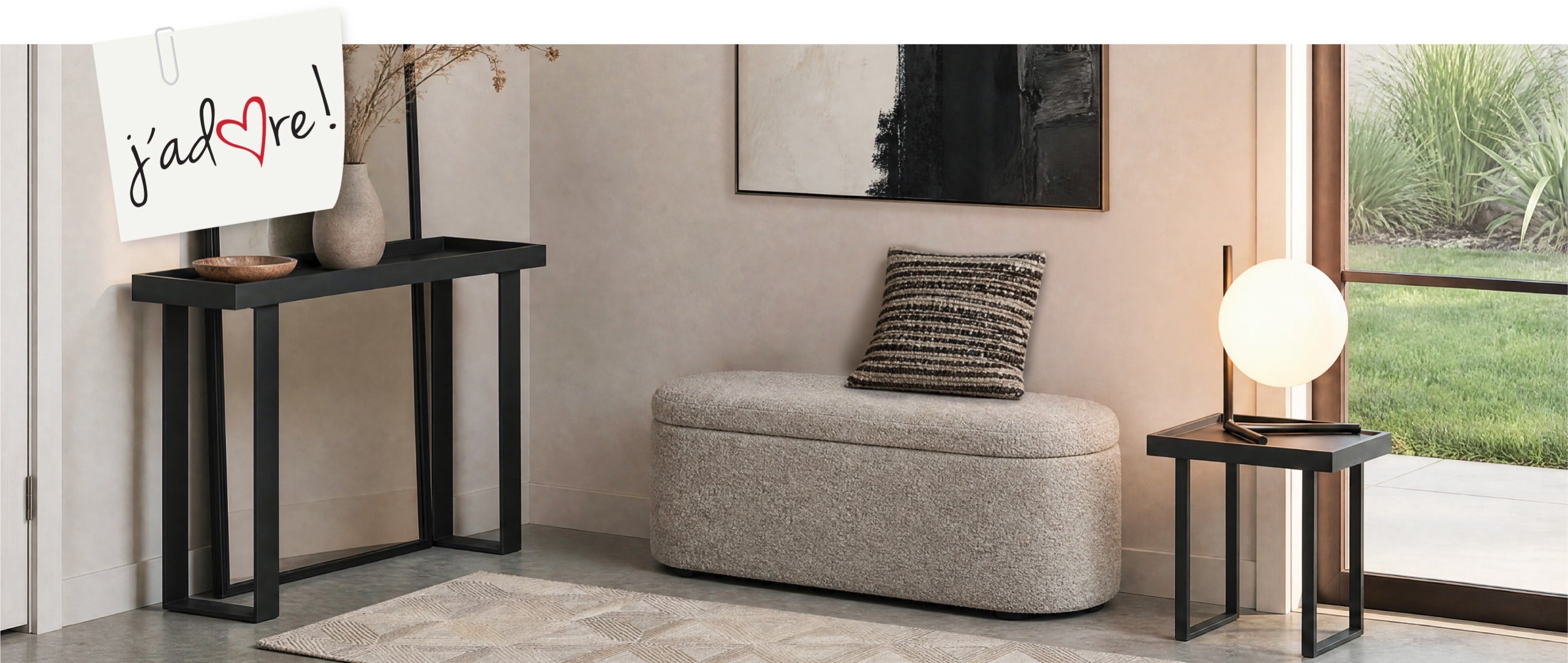 FLORENCE ottoman bench with storage