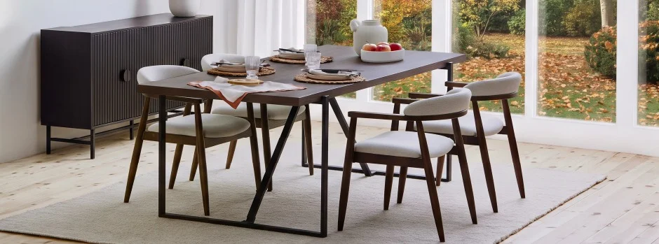 ARDA - large dining table 220 cm - Walnut